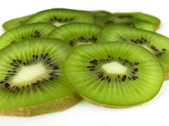 Kiwi, buah, makanan, manis, diet, vitamin, irisan