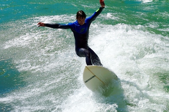 น้ำ มหาสมุทร ชายหาด ทะเล ฤดูร้อน ความสุข สุดขีด คลื่น surfer กีฬา