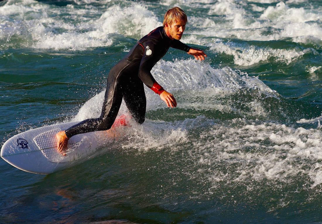 wody, sport, człowiek, surfing, extreme, plaża, morze, ocean