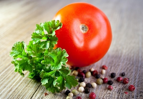voedsel calorie, plantaardige, peterselie, kruiden, voeding, tomaat, organische, vitamine