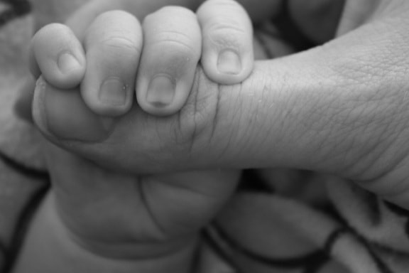 πόδια, Μωρό, νεογέννητο, παιδί, χέρι, άτομα, μονόχρωμη, δέρμα