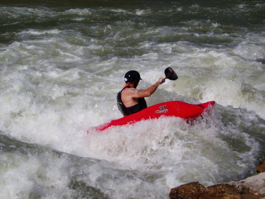 l’eau, la concurrence, joie de vivre, en plein air, kayak, sport, extreme