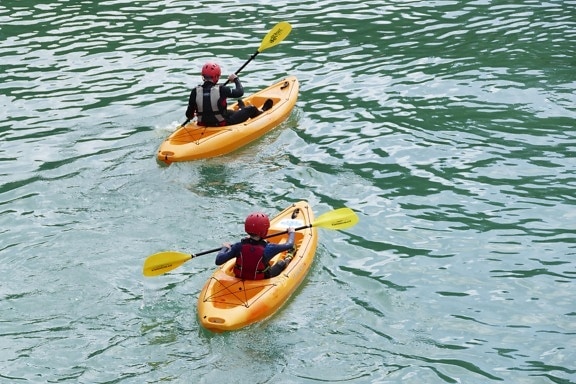 水, 夏天, 船, 小船, 皮划艇, 体育, 休闲, 独木舟, 桨