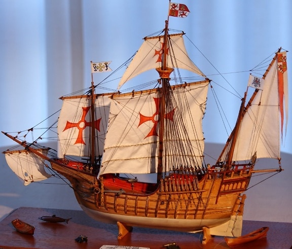 skutera, igračku, ukras, brod, jedro, jedrilica, brodova, navigacija, fregata