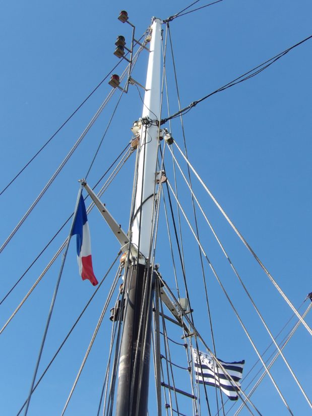 桅杆, 天空, 桅杆, 电线, 电力, 蓝天, 旗帜