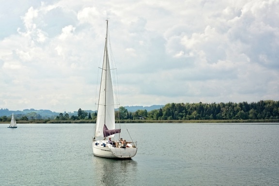 water, watercraft, sailboat, boat, vehicle, lake, recreation