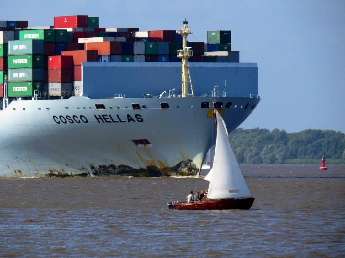 貨物船、貨物、輸送、船舶、車両、水、船、海、ボート、港、港