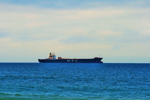 cargo ship, water, watercraft, sea, ship, boat, ocean, transport