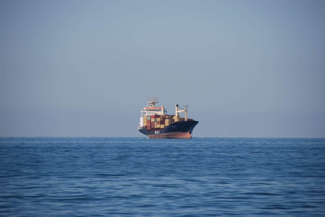 mer, eau, navire cargo, motomarine, bord de mer, bateau, bateau, canot de sauvetage