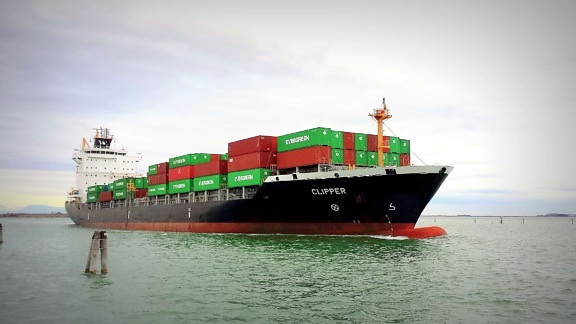 cargo ship, shipment, industry, water, ship, watercraft, port, sea