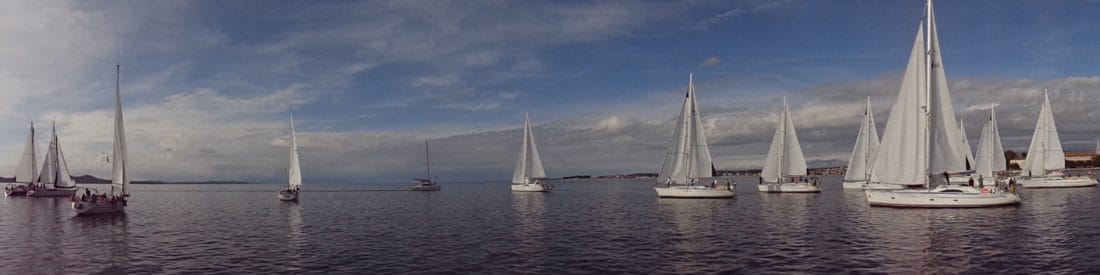sailboat, panorama, water, watercraft, sail, sea, yacht, ocean