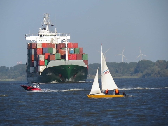 watercraft, cargo ship, ocean, water, vehicle, ship, sea, boat