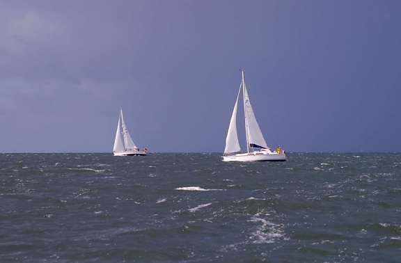 sailboat, sport, race, watercraft, sail, yacht, water, sea, ocean