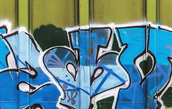 граффити, стена, вандализм, текст, улица, городских, абстрактные