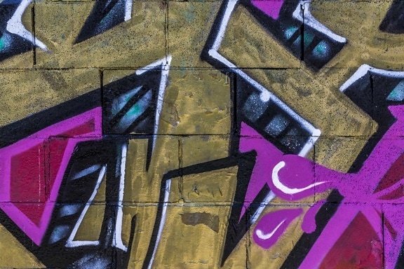 Graffiti, vandalismo, parete, arte, testo, strada, urbana, murala