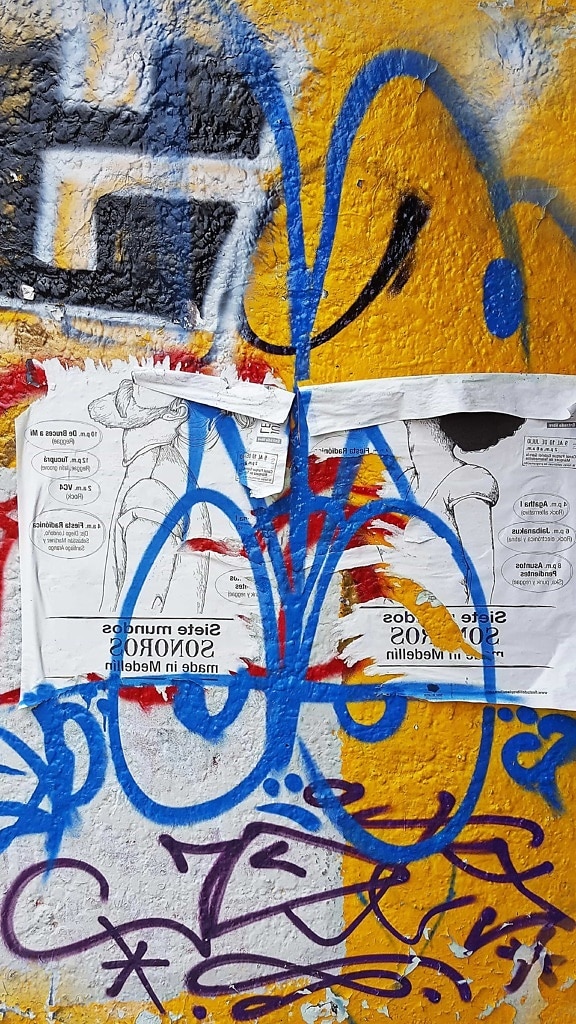 графити, вандализъм, стена, незаконни, текст, улицата, градски, подпис