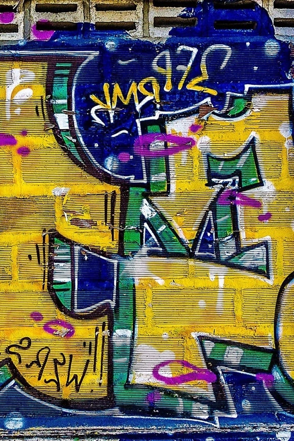 graffiti, street, vandalisme, artistieke, kunst, design, stedelijke, kleurrijke, abstracte