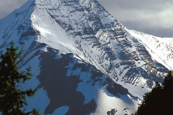 sne, vinter, mountain, kolde, is, høj, gletscher, bjergtop, vinter, geologi, landskab