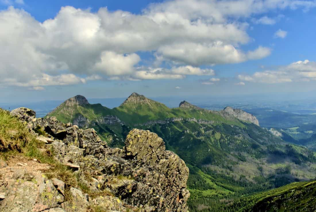 táj, hegycsúcs, felhő, geológiai, ég, hegy, természet, knoll, szabadtéri