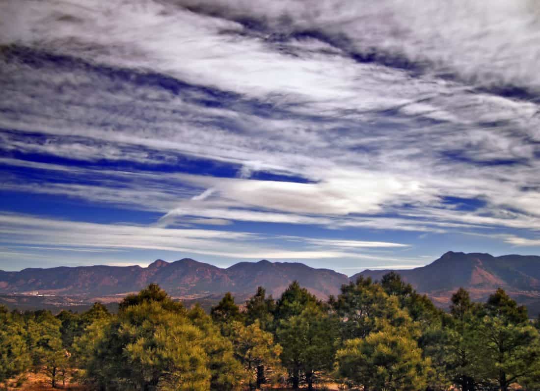 paisaje, montaña, naturaleza, geología, cielo azul, atardecer, amanecer, arbusto