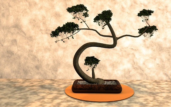 дерево ілюстрації комп'ютерні мистецтва, природи, мініатюрні, трава, прикраса