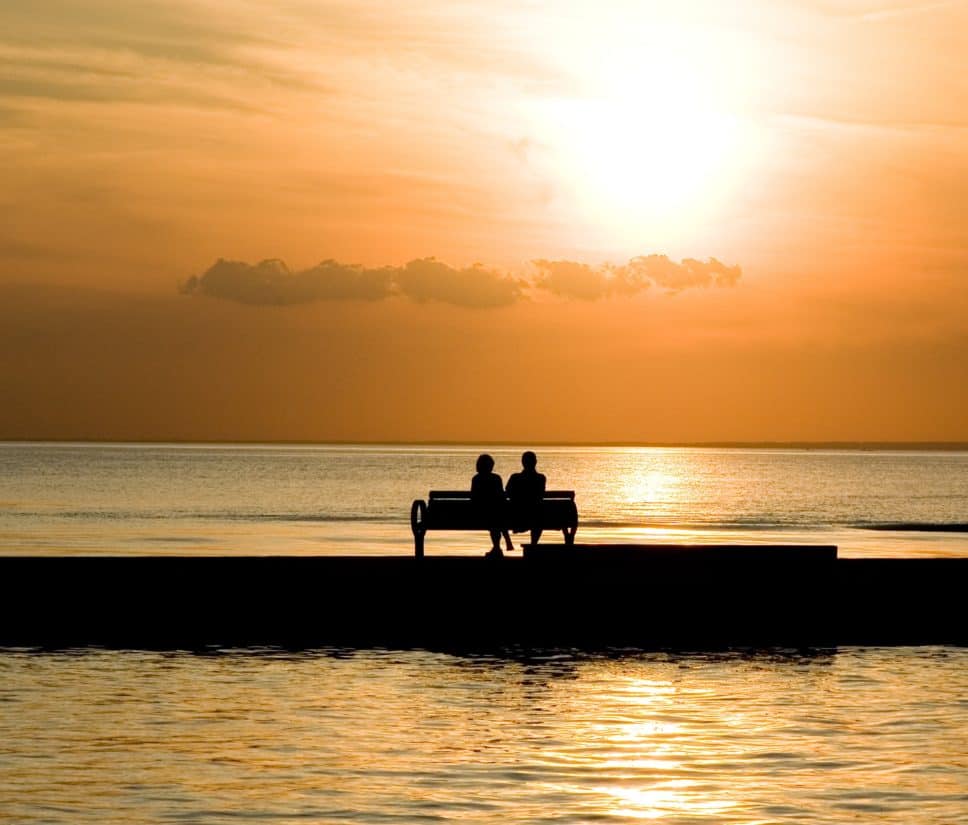 sunrise, silhouette, dawn, sun, water, sea, dusk, beach, ocean, pier