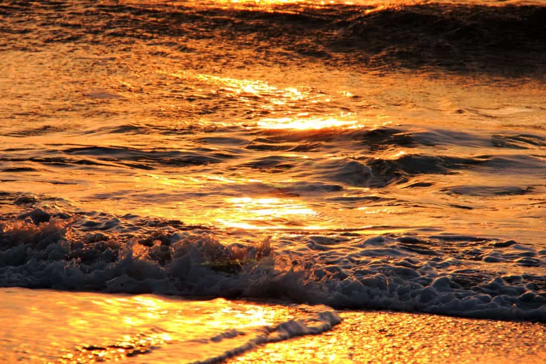 Free Picture Sunrise Wave Backlit Water Sea Dawn Ocean Beach 