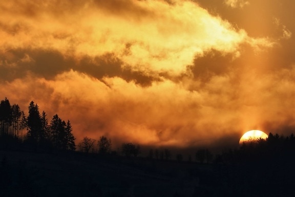 พระอาทิตย์ขึ้น เมฆ เงา ภูมิทัศน์ ซัน รุ่งอรุณ ท้องฟ้า ธรรมชาติ กลางแจ้ง