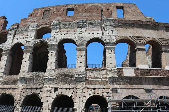 arhitektura, drevni, Rim, Italija, amfiteatar, star, spomenik