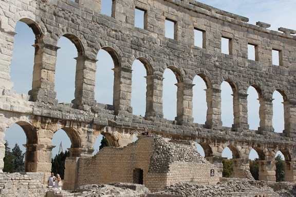 Amphitheater, Kolosseum, antike, Rom, Italien, mittelalterliche, Archäologie, Architektur