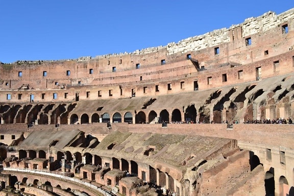 amphitheater, stadium, Rome, Italy, medieval, architecture, theater, Colosseum
