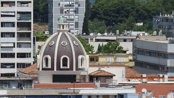 architecture, city, roof, dome, church, tower, downtown, outdoor