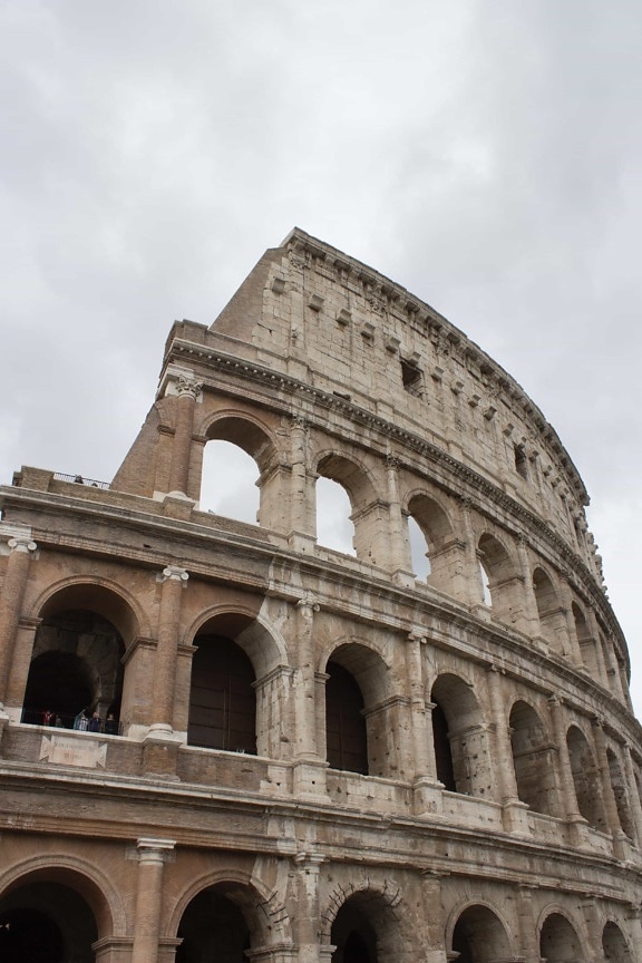 arquitectura, antiguo, Coliseo, anfiteatro medieval, Roma, Italia,