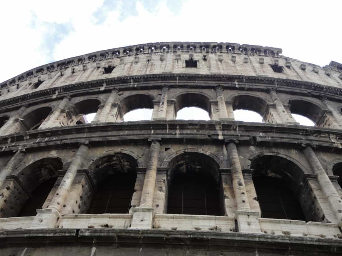 Colosseo, stadio, architettura, anfiteatro, antica medievale, Roma, Italia,