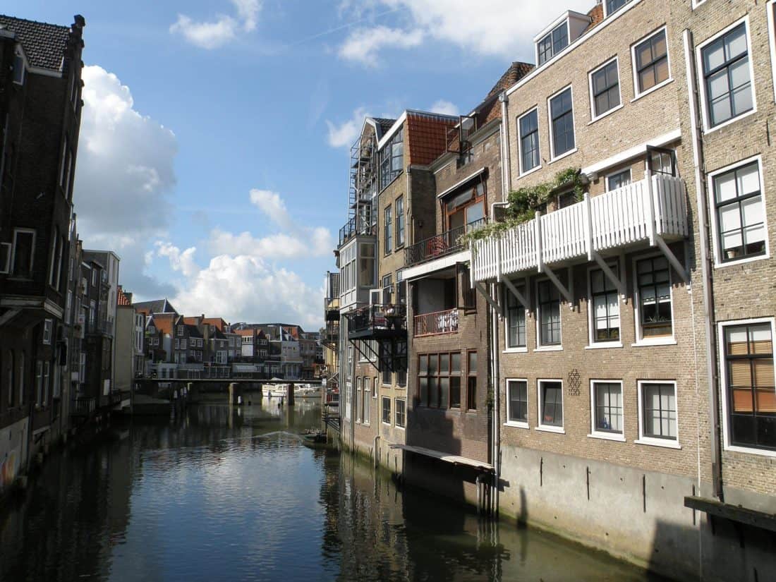 Canal, vand, udendørs, floden, arkitektur, by, gade, havnefronten