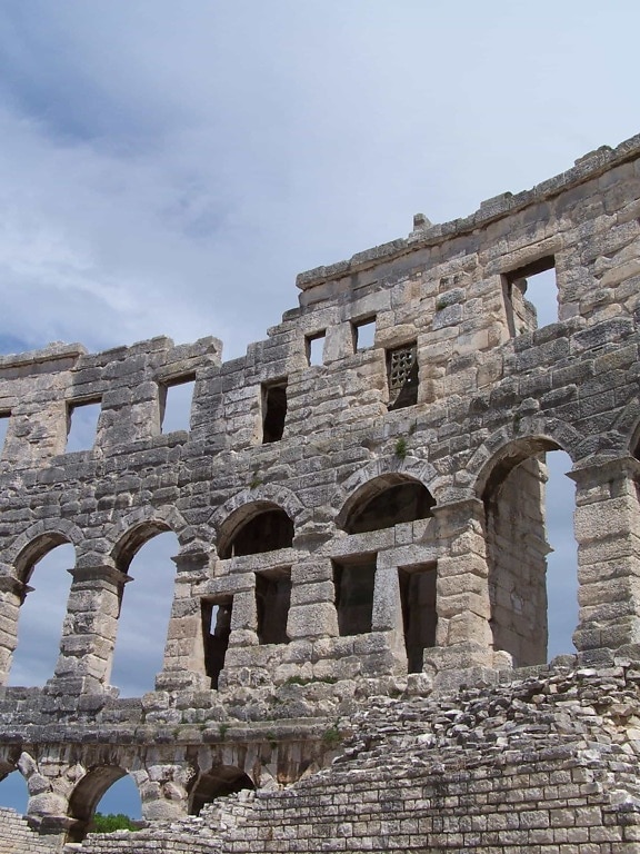 โบราณ สถาปัตยกรรม เก่า โรม อิตาลี ยุคกลาง โบราณคดี ศิลา ทำลาย