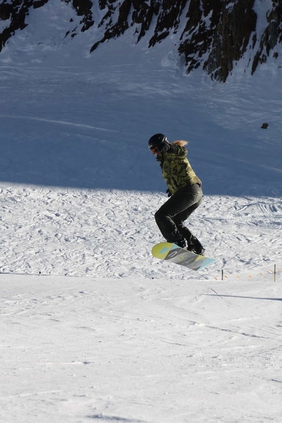 snijeg, zima, skijaš, led, sport, skok, natjecanje, hladno, planine