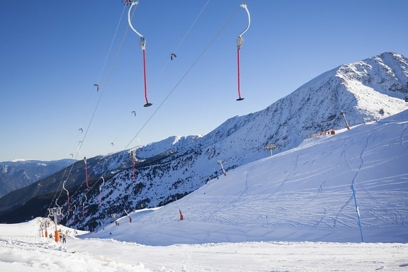 nadmorske visine, brdo, snijeg, zima, planina, hladno, sport, skijaš, led, snowboard
