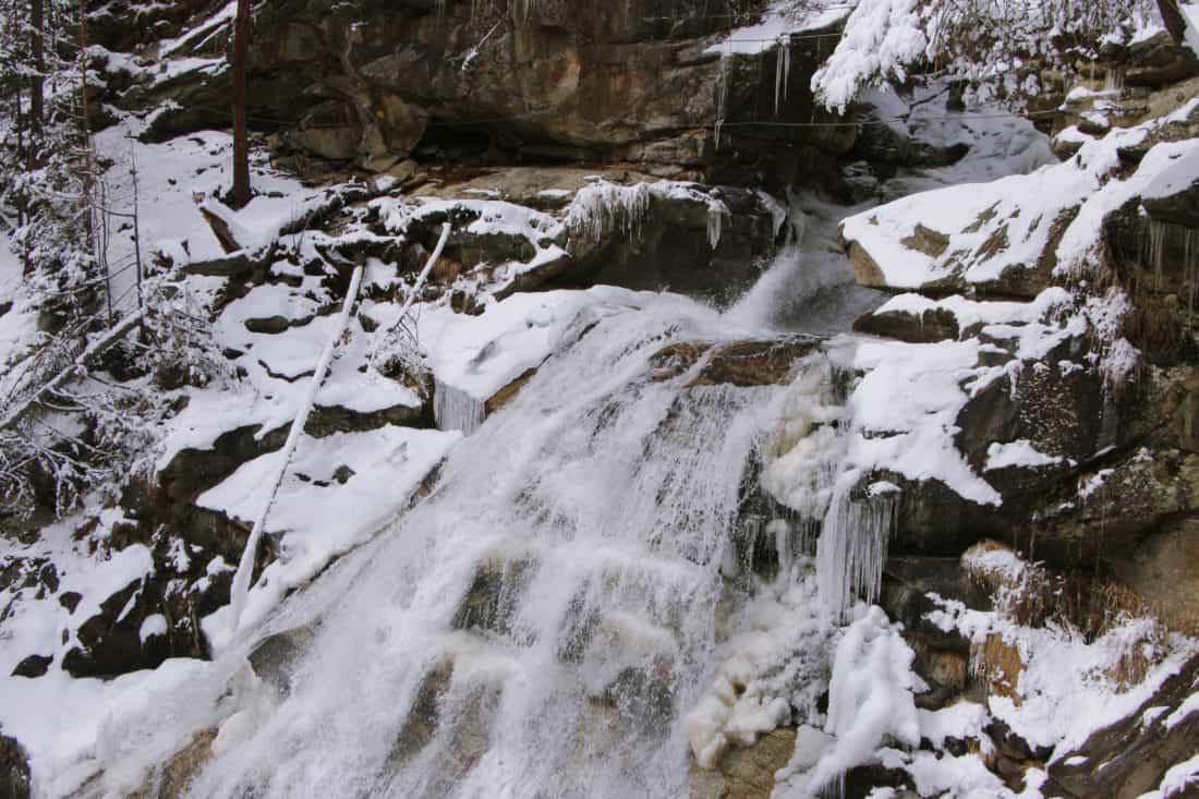 Free picture snow, winter, cold, waterfall, ice, landscape, nature, water