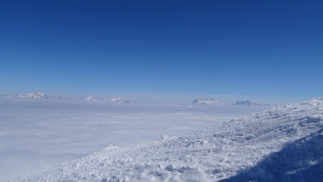 blue sky, ridge, altitude, winter, snow, cold, nature, landscape, sky, ice, mountain