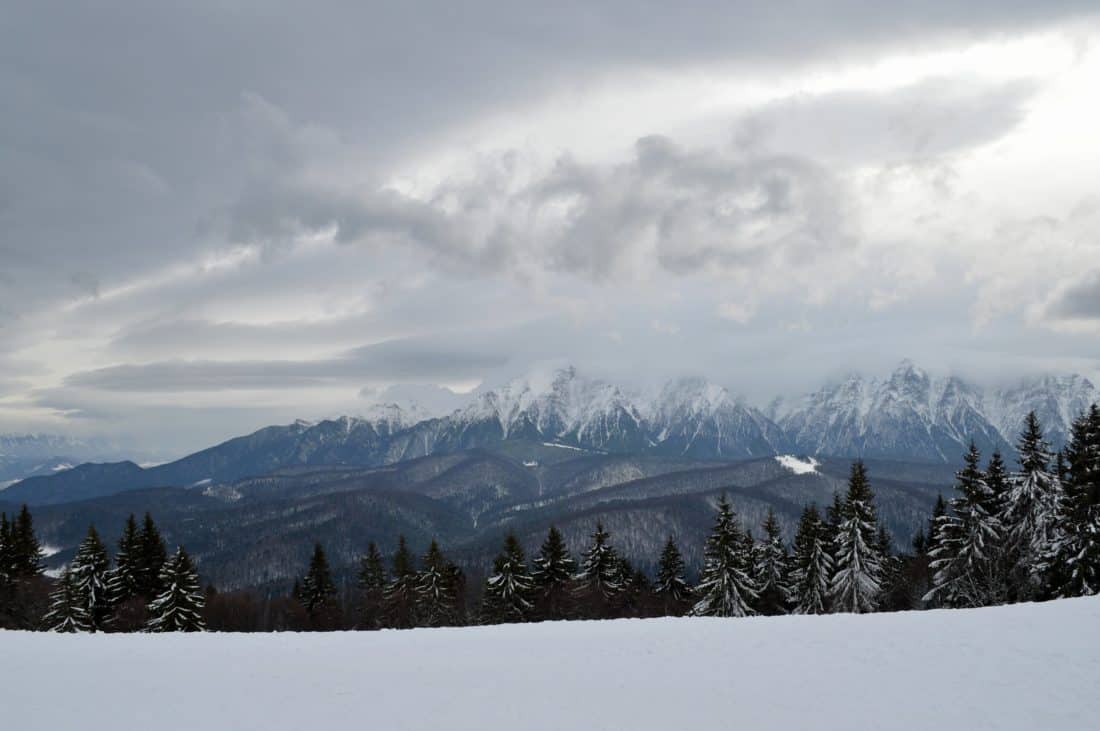 tuyết, đám mây, hill, mùa đông, núi, lạnh, gỗ, đá, cảnh quan, cây
