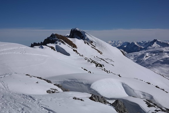 tuyết, mùa đông, đỉnh núi, đi lên, ridge, độ cao, lạnh, băng, băng, phong cảnh