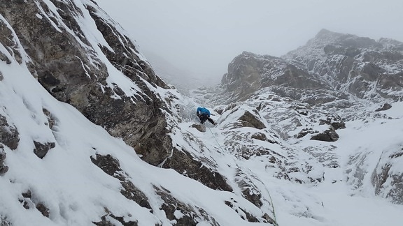 alpinism, zapada, vârf de munte, iarna, gheata, rece, aventura, ghetar