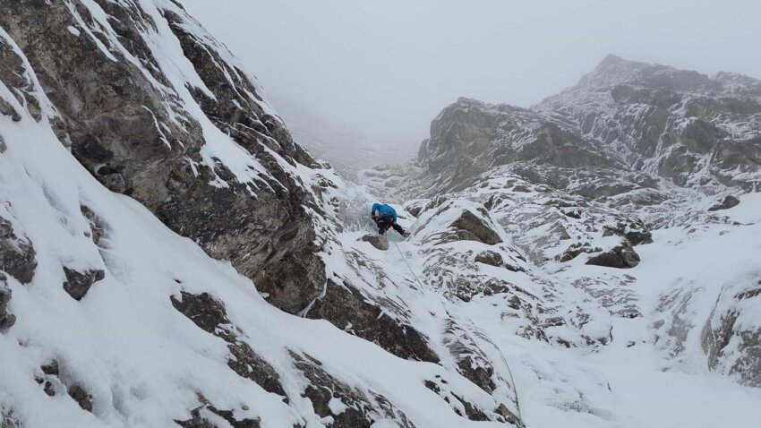 Kostenlose Bild Bergsteigen, Schnee, Berggipfel, Winter