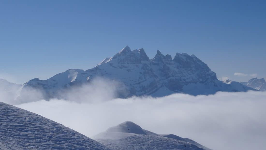 sneh, ascent, ridge, nadmorská výška, hory, krajiny, ľadovec, ľad, sky, zimné