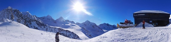 neve, esqui, esporte, esquiador, montanha, inverno, frio, geleira, paisagem, gelo