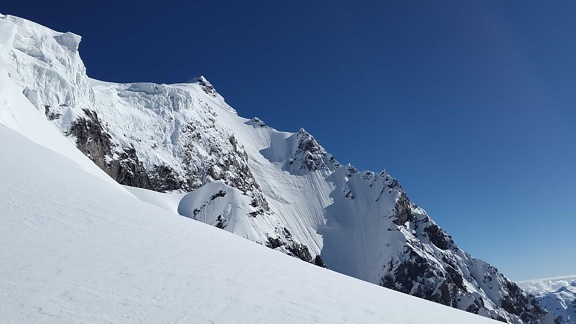 Ridge, tengerszint feletti magasság, hó, hegyi, tél, hideg, jég, gleccser, táj