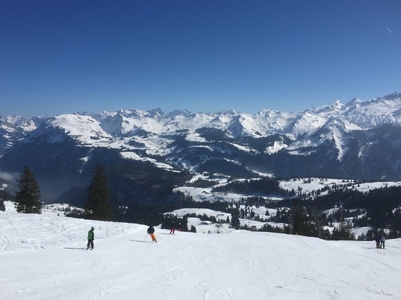 snow, skiing, skier, sport, winter, mountain, cold, skier, snowboard, hill