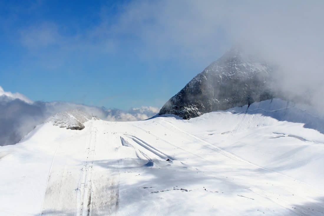 snow, winter, mountain, ascent, ridge, altitude, ice, cold, glacier, landscape