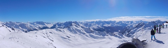 neve, inverno, montagna, sci, sciatore, sport, freddo, ghiacciaio, paesaggio, cielo